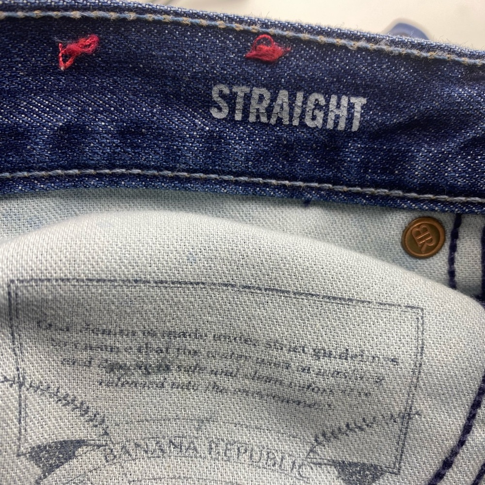 💕SALE💕Banana Republic Straight Distressed Denim - Picture 6 of 9